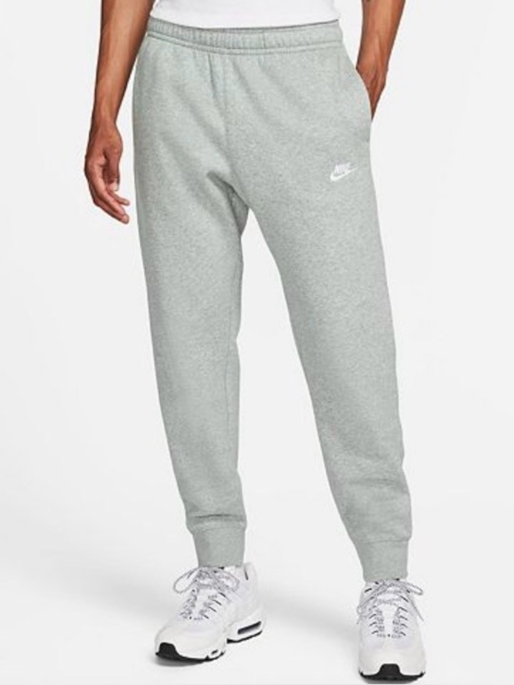 Mens Nike Club Fleece Joggers Dark Heather Gray XXL
